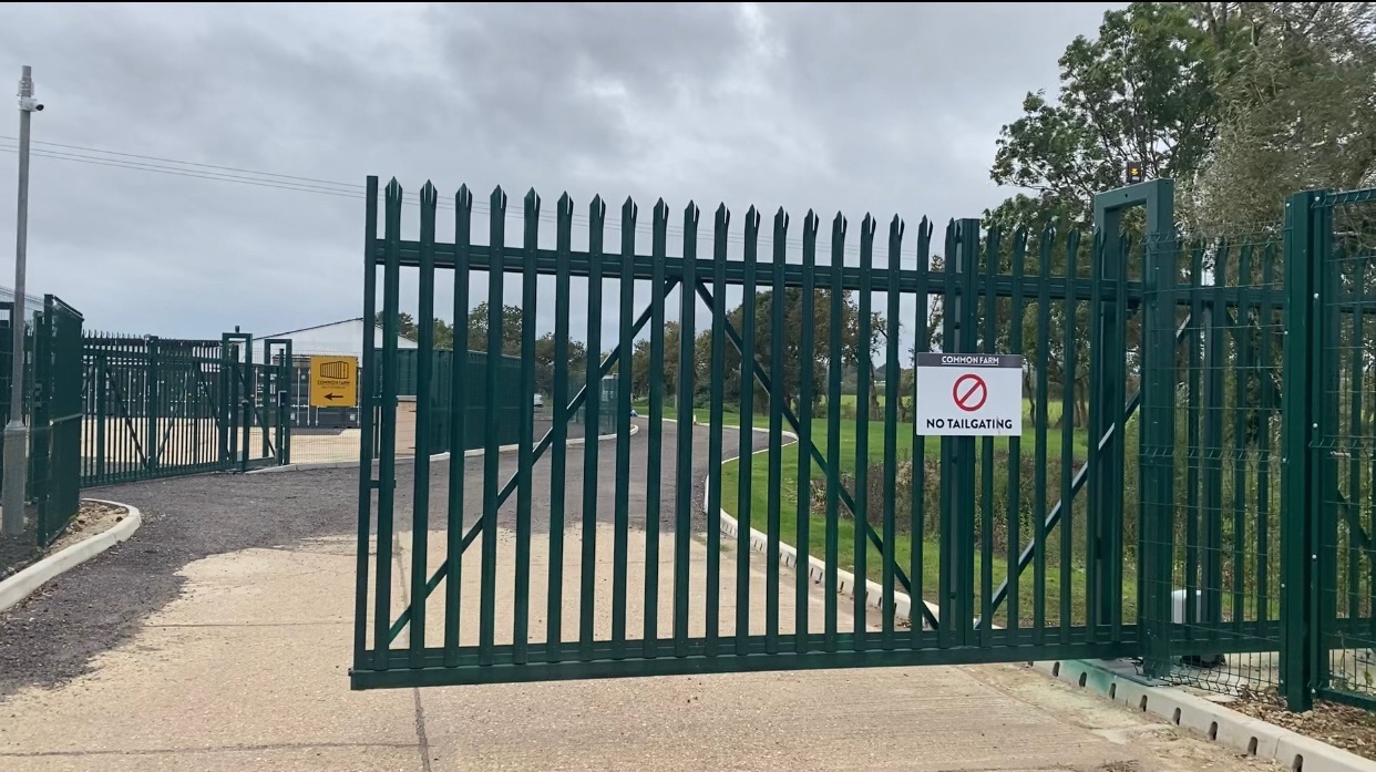 container self storage with cctv cameras